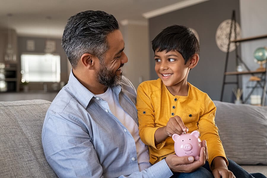 A family benefiting from family tax credit!