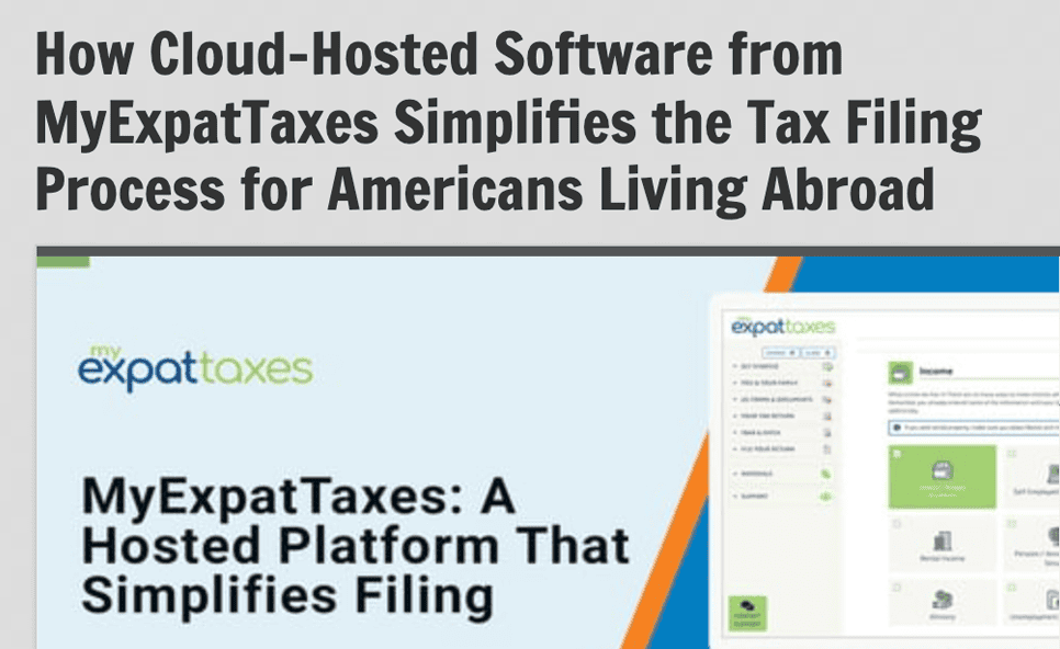 HostingAdvice.com | How Cloud-Hosted Software from MyExpatTaxes Simplifies the Tax Filing Process for Americans Living Abroad