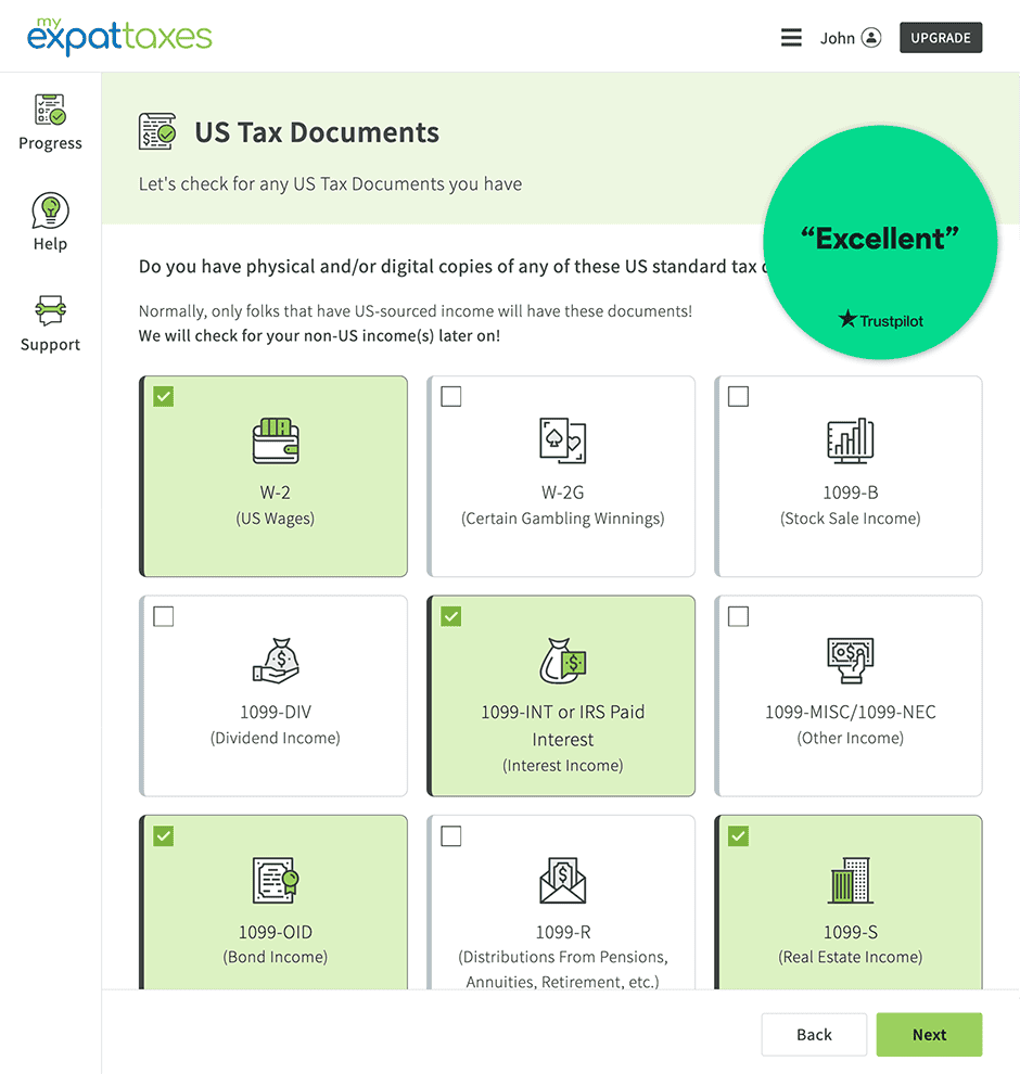 MyExpatTaxes US Expat Tax Software